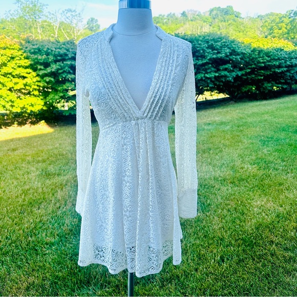 Free People Uptown Lace Mini Dress - Picture 5 of 16